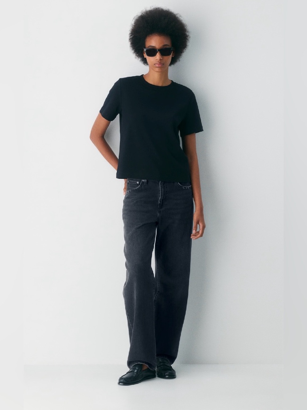 Aritzia Denim Forum The '90s Marlo Hi-Rise Baggy Jeans Black
